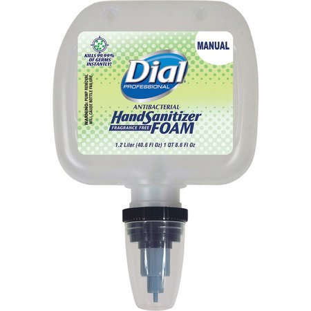 Dial Professional Antibacterial Foaming Hand Sanitizer, 1.2L Refill, Fragrance-Free, PK3 1700005085